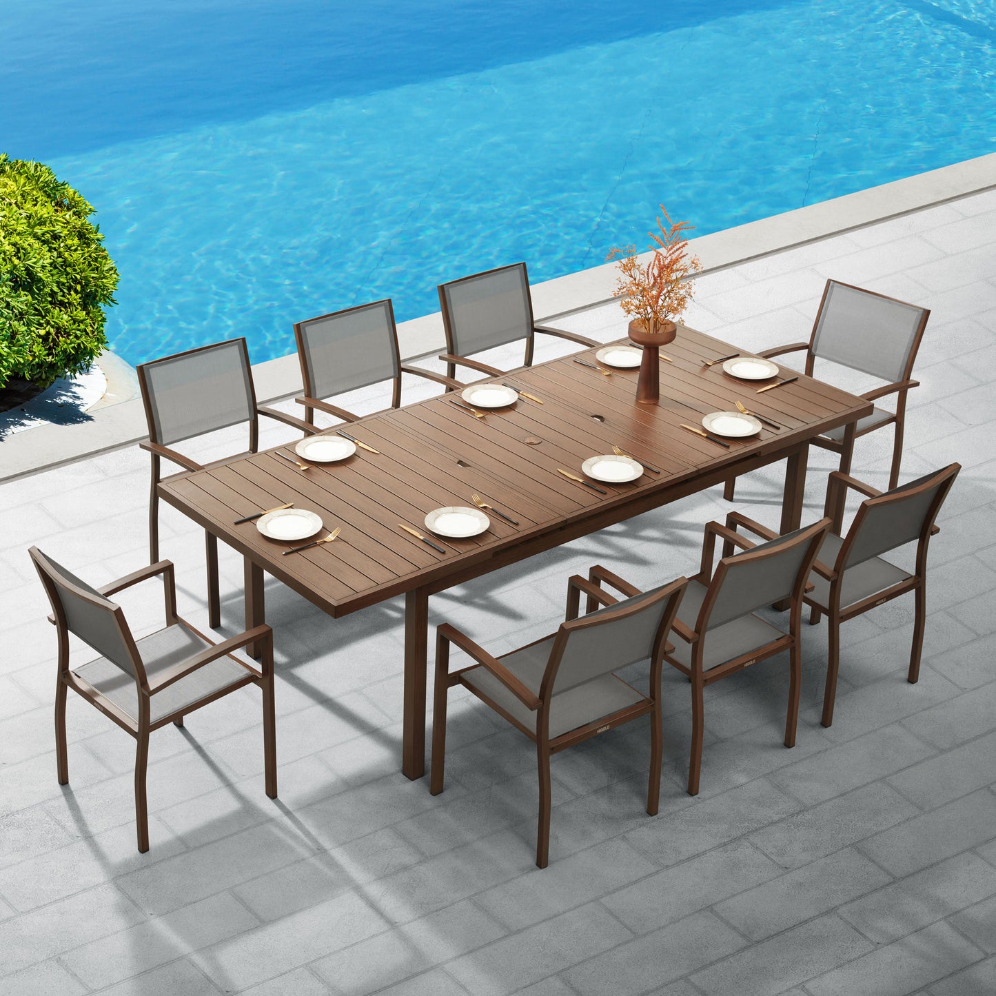 HIGOLD Carlo 9 Pieces Extendable Outdoor Patio