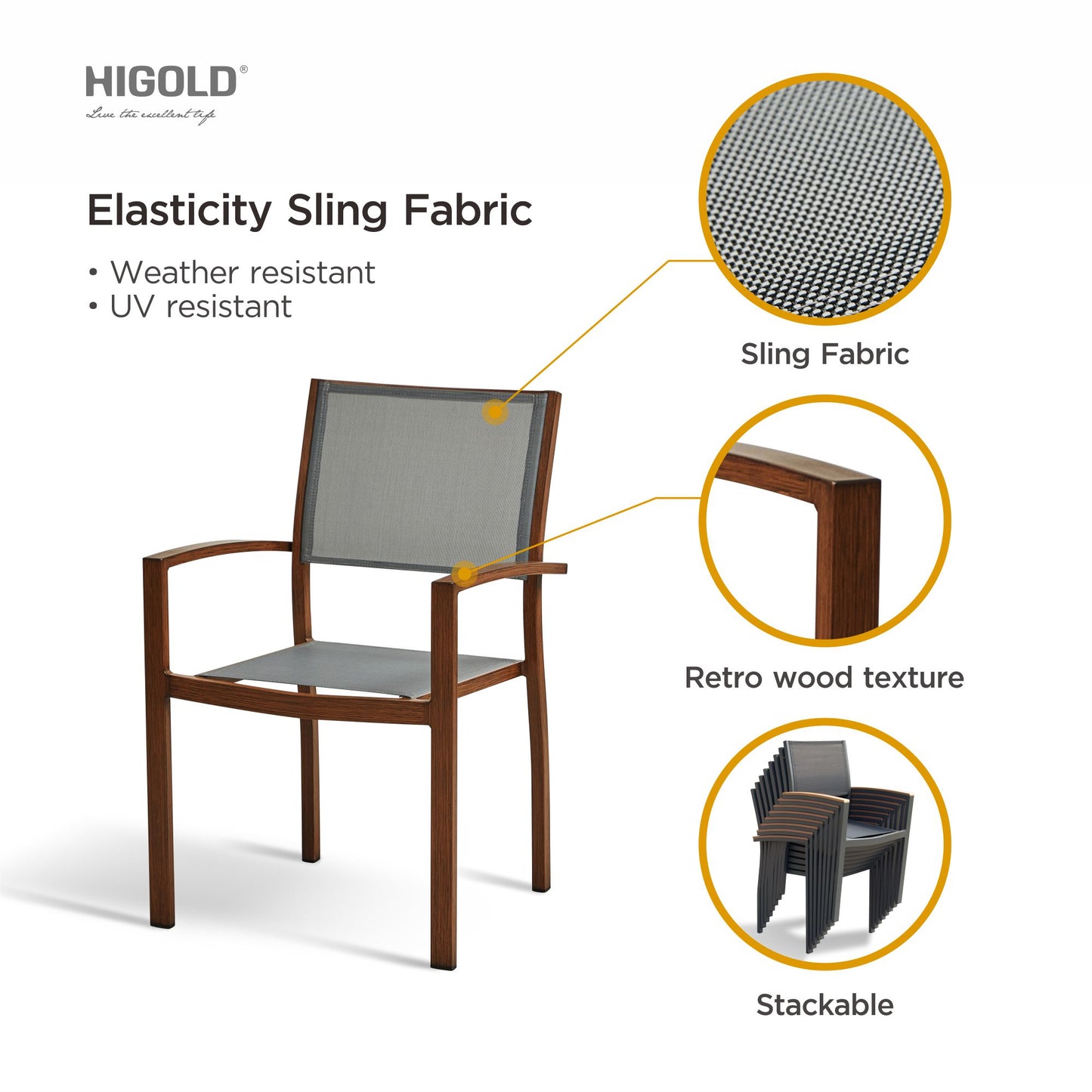 HIGOLD Carlo 9 Pieces Extendable Outdoor Patio